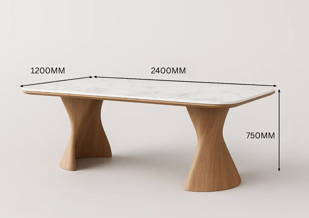 Custom Made Dining Table 2.4 x 1.2 Meter.webp