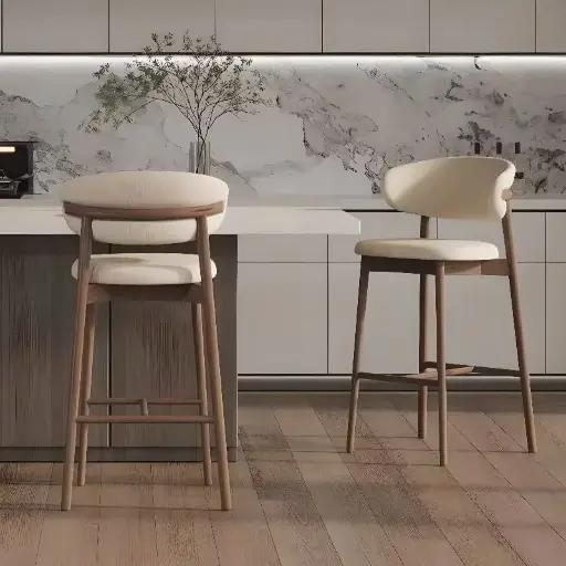 Japandi Bar Stool